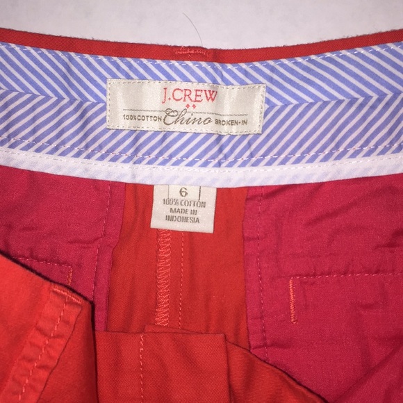 J.Crew Chino Shorts in Red and Khaki - Picture 6 of 7